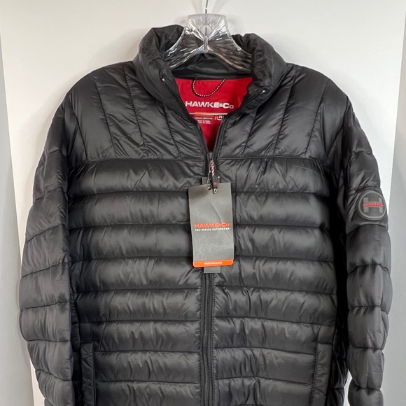 Hawke & Co Men's Performance Dynamic Sport Fiber Packable Down Jacket Size M NWT - Picture 1 of 6